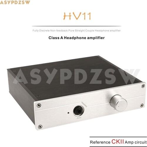 HV11 Class A Fully discrete unfeedback direct couple Stereo headphone amplifier