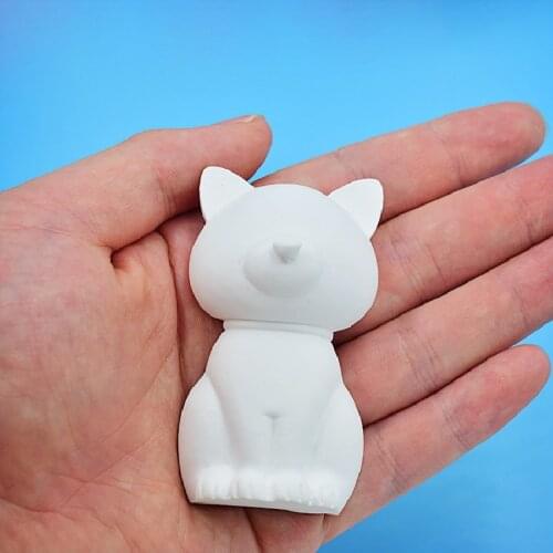 DIY Baking Tools Cat Aromatherapy Plaster Mousse Cake Silicone Mold Fondant Chocolate Candle Silicone Mold for Home Decoration