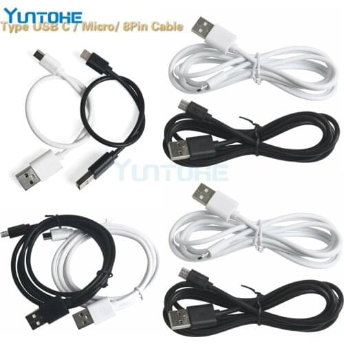 0.25 1 2 3 m Micro USB Cable for Apple iPhone 6 7 8 Plus Type C Fast Data Sync 2A Charging Cable for Samsung S9 Andorid 500pcs