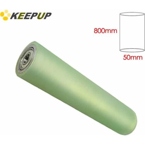 Furniture wheel.Diameter 50mm, length 800mm,PU polyurethane roller with bearing,Soft surface,Pipeline transmission Rubber wheel