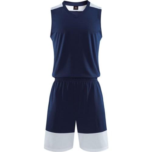 LT2016 Self Fabric V Neck Basketball Uniform Kits Assorted Color Split Joint Style Jerseys And Shorts Unisex From Size L To 5XL