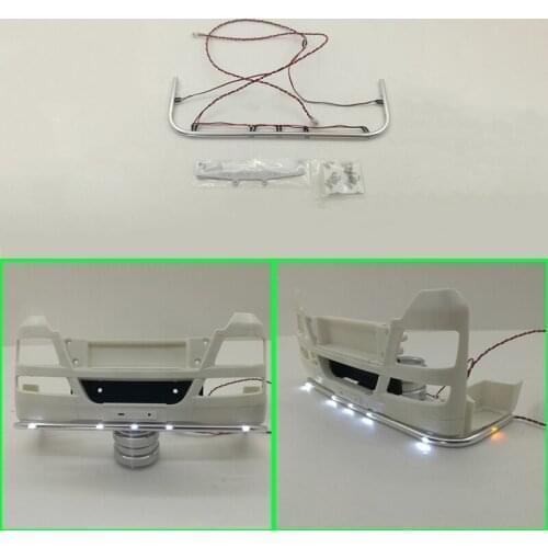 Metal Front Bottom Light Headlamp for 1/14 Tamiya RC Truck Car MAN TGX 56325 Diy
