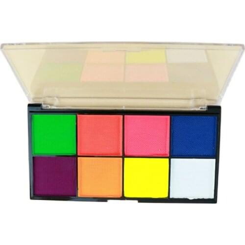 8-Color Face Painting Suit Fluorsecen UV Safe for Kid Double 12 Special 100 Boxes