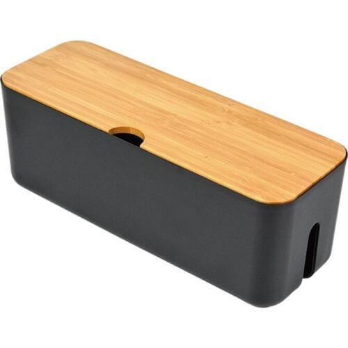 1pc Cable Storage Box Plastic Power Strip Cable Storage Container Cord Hider Box Cord Organizer Storage Case Socket Box for Home