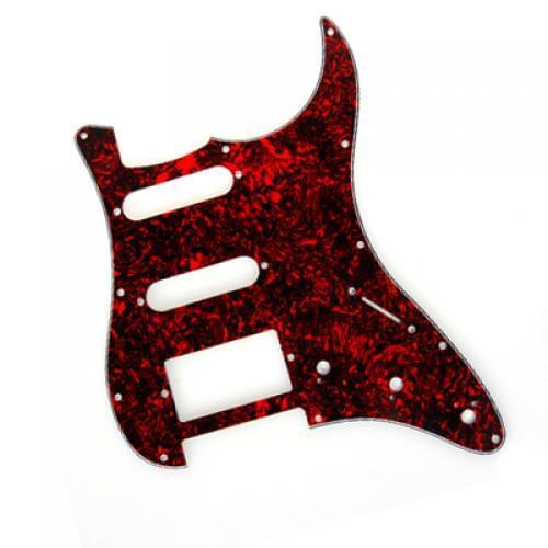 Red Shell Plate pickguard 11 Hole SSD 3 ply For Fender Stratocaster Guitar