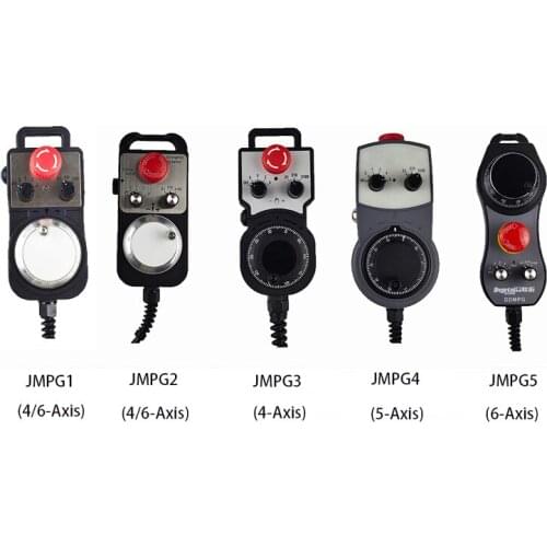 NC 4/5/6-axis MPG Pendant Handwheel Manual Pulse Generator with Emergency Stop For SIEMENS MITSUBISHI FANUC System