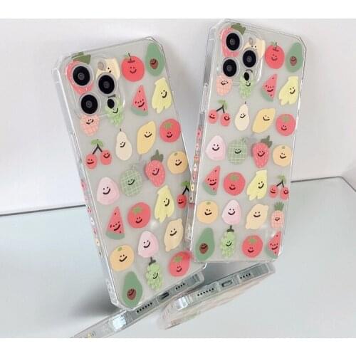 3D Fruit Watermelon Peach Silicone Phone Case For iPhone 12 Mini 11 Pro Max XS XR 12Pro SE 2020 7 8 Plus X Clear Soft Back Cover