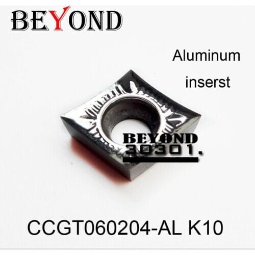 BEYOND CCGT060204-AL K10 aluminum inserts boring bar lathe cutter cnc turning for SCLCR SCKCR SCLCR06 machine factory CCGT060208