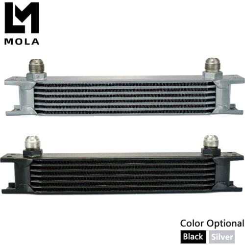 Universal Aluminum Oil Cooler Engine Transmission British Type Oil Cooler Kit 7 Rows 7007