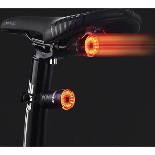 Bicycle Smart Auto Brake Sensing Light IPX6 Waterproof LED USB Chargable Cycling Set Taillight Bike Rear Light Bike Accessories