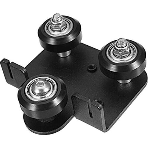 Extruder Back Support Plate with Pulley Extruding Backplate for Ender 3 Ender 3 Pro CR-10 CR-10S S4 S5 Series 3D Printers Parts