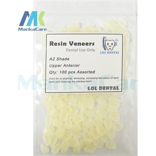 100pcs Pro Dental Temporary Crown Material for Anterior Teeth Molar Teeth Veneers Provisionals