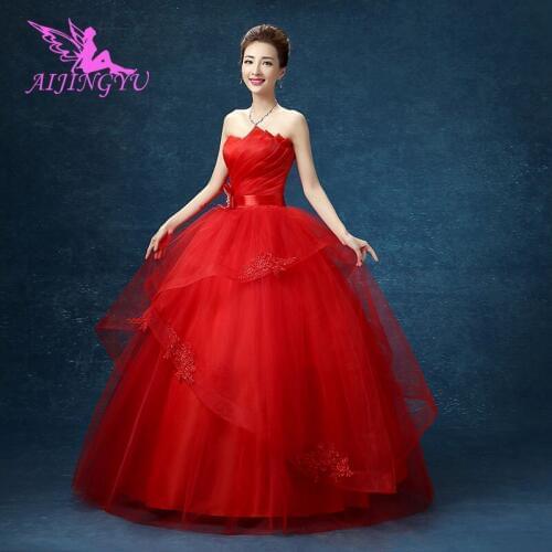 AIJINGYU red dresses lot luxury 2021 wedding dress WK776