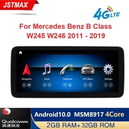 Android 10.0 8 Core 4+64G 4G LTE Car radio multimedia Player GPS Navigation For Mercedes Benz B Class W245 W246 right/left hand