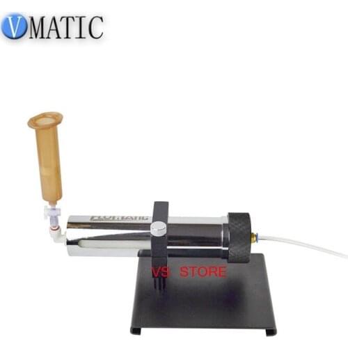 Free Shipping Glue Dispensing Manually Operated Syringe Fillers For 12Oz Cartridge Dispensing Syringe Filler With Wood Stand