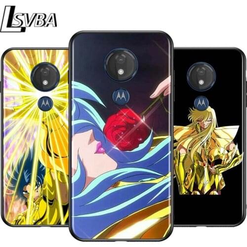 Falls Saint Seiya Shiryu Anime for Motorola G9 G8 G E7 E6 One Play Marco Hyper Fusion Stylus Power Edge Plus Black Phone Case