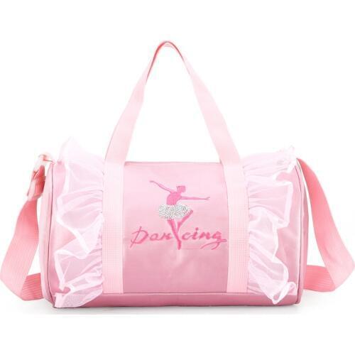 Child Ballet Gym Bag Women Ballet Gymnastic Sports Yoga Dance Bags For Girls Handbag Crossbody Cavans Adult Large Capacity Bag