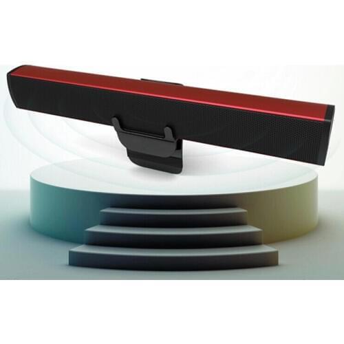 Notebook Desktop Computer Speakers Built-in Usb Sound Card Portable Mini Speaker Long Strip Type Clip-on Active Speaker