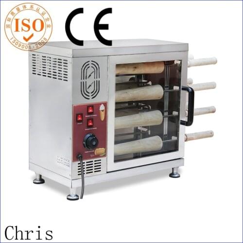 Chimney cake oven electric 8 rolling pins chimney cake making machine