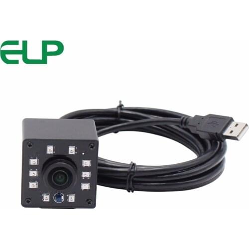 ELP Wide Angle Mini USB camera 1.3MP 960P CMOS AR0130 IR Cut IR Led Day Night Vision CCTV Industrial board usb camera module