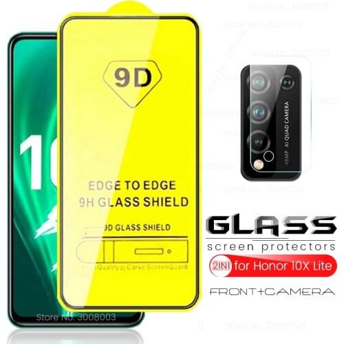 Honor10x lite glass camera lens protector for huawei honor 10x lite light 9d full glue protective glass on honer 10xlite glasses