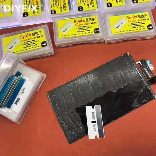 Mobile Phone Repair Ceramic Blade For iPhone Huawei Samsung LCD Screen Dry Glue OCA Removal Cleaning Tool Does Not Hurt Screen