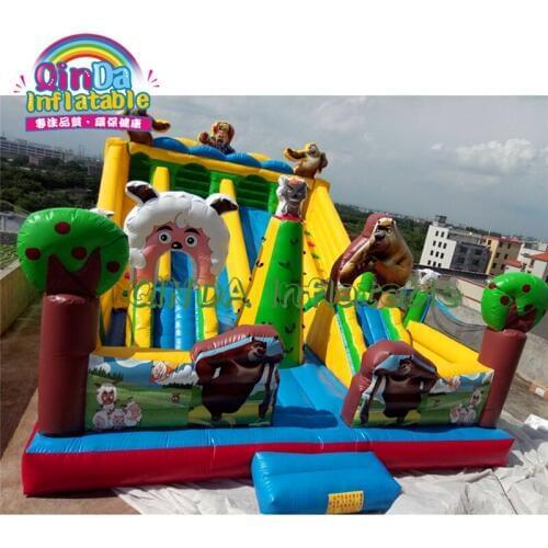Commercial Grade Bear Bounce House Water Slide Combo Inflatable Bouncer Castle Adult inflatable Jumper