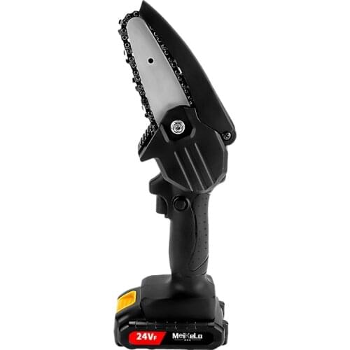 Mini chainsaw with baffle cordless hand saw chain sawmini electric chainsaw wood cutting