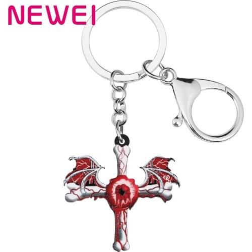 NEWEI Halloween Acrylic Horror Blood Wings Cross Eyes Earrings Fashion Drop Dangle Charms Gifts Jewelry For Women Girls Teens