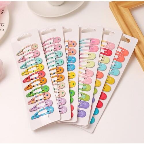 2021 New Polka Dot Hairpins BB Clips Set Children Girls Hair Clip Pins Accessories Barrette Hairgrip Headdress Headwear Hairclip