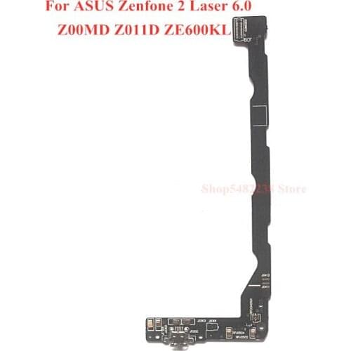 Origina USB Charging Port Dock MIC Flex cable For ASUS Zenfone 2 Laser 6.0 Z00MD Z011D ZE600KL USB Charger plug Board connector