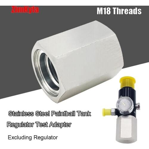 PCP Paintball HPA CO2 Tank Regulator Valve Leaks Test Adapter M18*1.5 1pcs