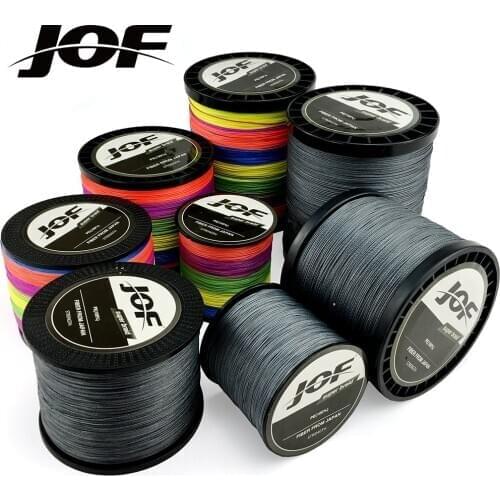 JOF PE Braided Fishing Line 1000M 500M 300M 100M 12 Strands 9 Strands Multifilament Fishing Line Carp Fishing Wire