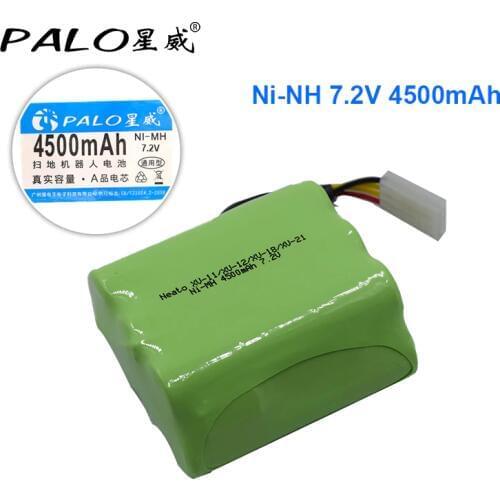 PALO 7.2V Ni-MH 4500mAh Vacuum Cleaner Robot battery in Rechargeable Batteries Pack For Neato XV-11/12/14/15/21 Signature Pro