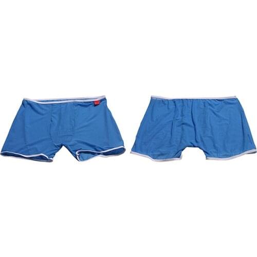 Sexy Gay Underwear Men Boxer Shorts homme Breathable Mesh Transparent Panties Man Solid Mid-waist U Convex Pouch Underpants