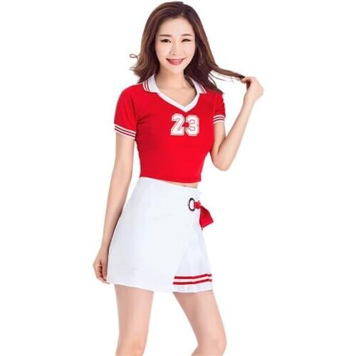 Suzakoo one set cheerleading costume dancing cloth sport performance suit
