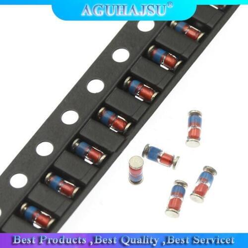 100PCS ZMM 3V 3V3 3V9 4V7 5V1 7V5 8V2 10V 12V 15V 16V 18V 20V 24V LL34 SMD Zener diode package 1/2W 0.5w Chip Zener diode