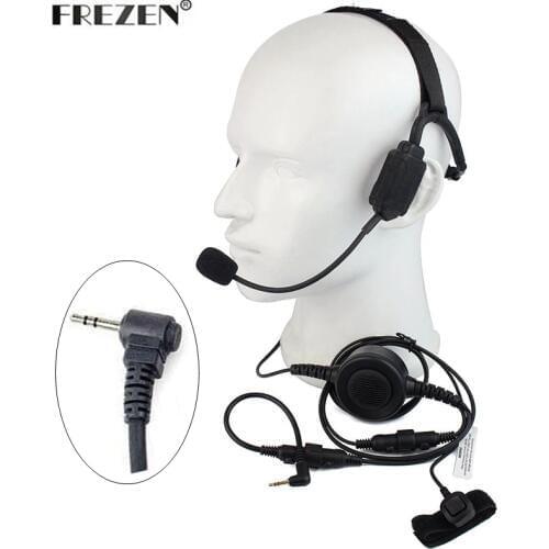 Tactical Headset Military Bone Conduction Boom Microphone For Motorola Two Way Radio T5428 T6200 T6210 TKLR T3 Walkie talkie