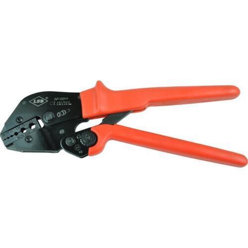 Ratchet crimping tool AP-02H1 for crimping coaxial cable connectors, two hand operate, BNC crimp tool Fiber optic crimper