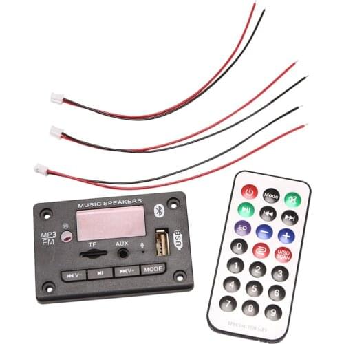 2X25W Power Amplifier MP3 Decoder With Call And Recording Function Audio Decoder Support FM TF USB AUX Recorders