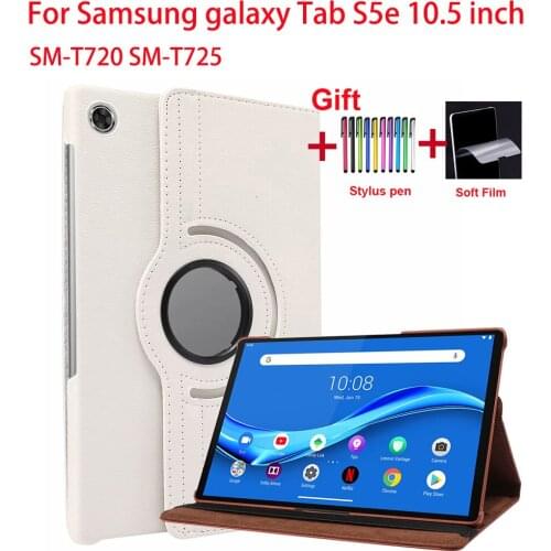 360 Degree Rotating Stand Case For Samsung galaxy Tab S5e 10.5 inch SM-T720 SM-T725 Tablet Cover For Samsung galaxy tab S5e Capa