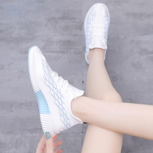 Spring Summer Womens Shoes Mesh Style Sports Alpha Small Coconut Running Shoes Versatile Casual Single Mesh Shoes Womens