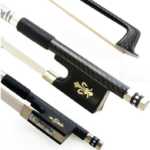 1Pcs Violin Bow Size 1/2 1/4 1/8 3/4 4/4 Ebony Wood Bow Top Horse Hair Violin Accessories Bow Accessories Para Violin With Case