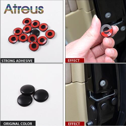 12Pcs Car Door Screws Covers Sticker For Ford Fiesta Ranger Chevrolet Captiva Alfa Romeo giulietta 159 Jeep Renegade Wrangler JK