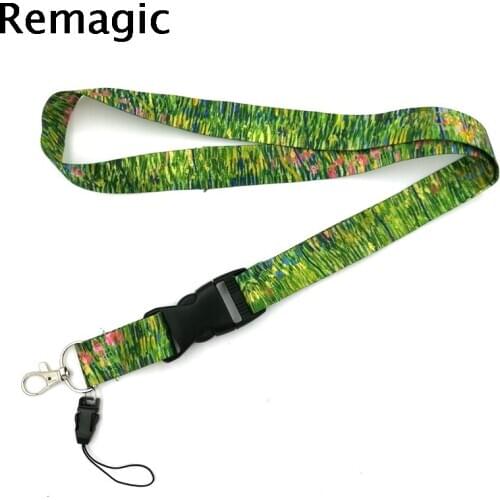 20pcs Patch of Grass Lanyard Keys Phone Holder Funny Neck Strap With Keyring ID Card DIY Animal webbings ribbons Hang Rope