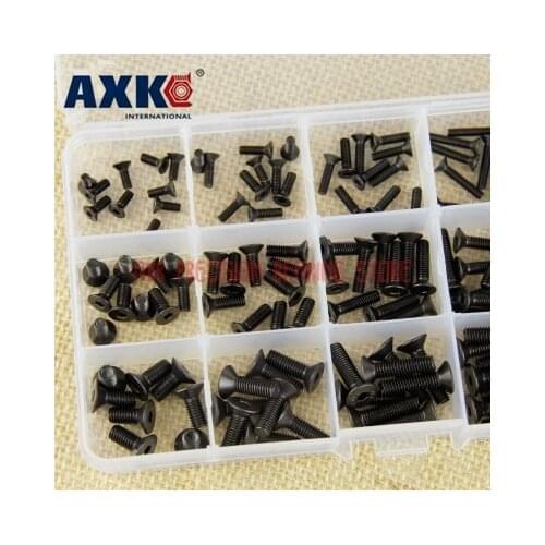 2021 Limited Tornillos Para Madera Parafusos 172pcs 10.9 Flat Head Hexagon Screw Set Cup Countersunk Bolt M3m4m5 With Hex Nut