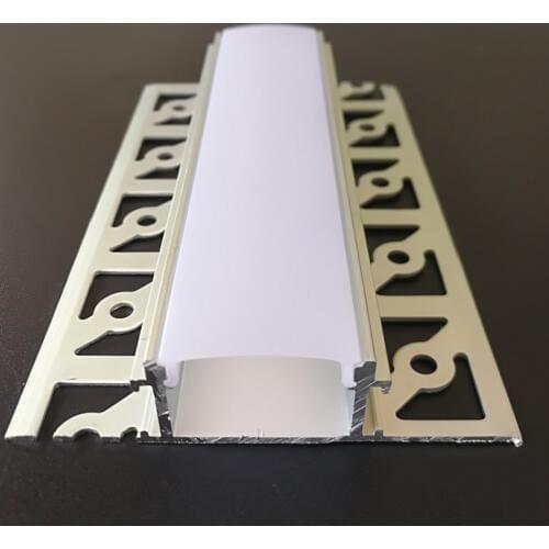 5/10/15Packs x 2m/pc Led aluminum channel , Aluminium Profile led for Architectural Gypsum Plaster Led strip SDW6114A