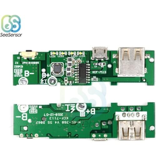5V 1A 18650 Battery Charger PCB Board Power Supply Step Up Boost Module Charging Circuit for Power Bank Mobile Phone Micro USB