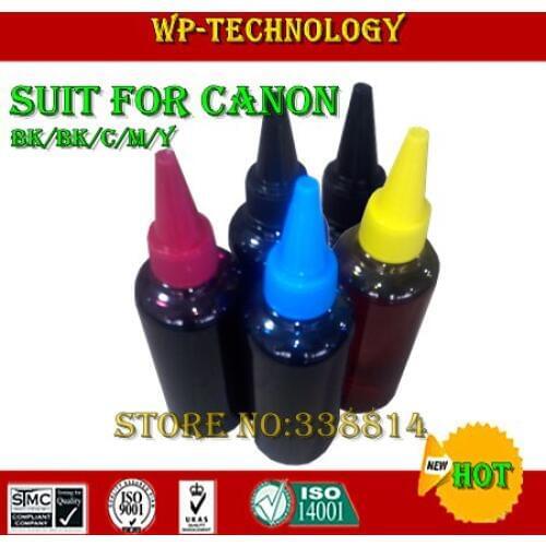 [5color Dyebased]Compatible refill ink specialized suit for Canon 5 color printer ,High quality, BK BK C M Y