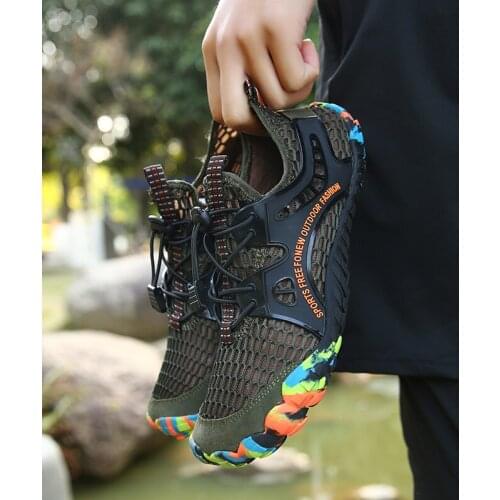 Aqua Shoes Men Sports Outdoor Zapatillas Wading Shoes Women Swimming Quick-Drying Beach Water Shoes Hiking